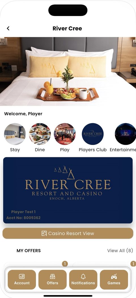 Ivoree-powered mobile app — River Cree Resort & Casino